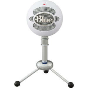 Blue Snowball Textured White