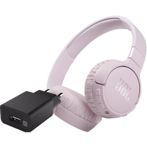 JBL Tune 660NC Roze + XtremeMac Oplader met Usb A Poort 12W